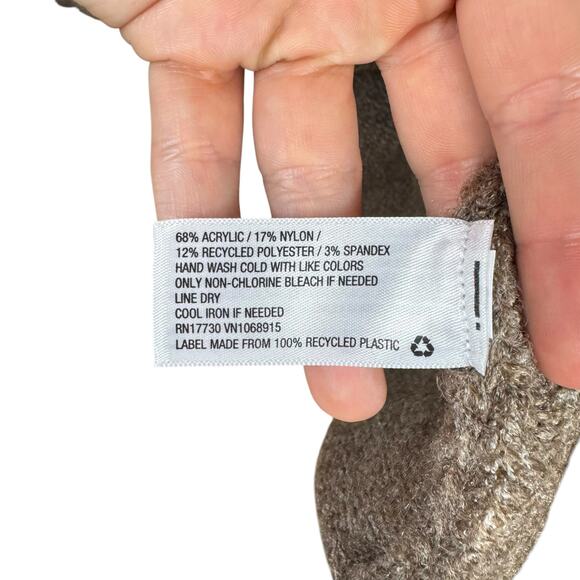 Universal Thread NWT OS Brown Knit Turtleneck Pullover Poncho Sweater - Picture 11 of 11